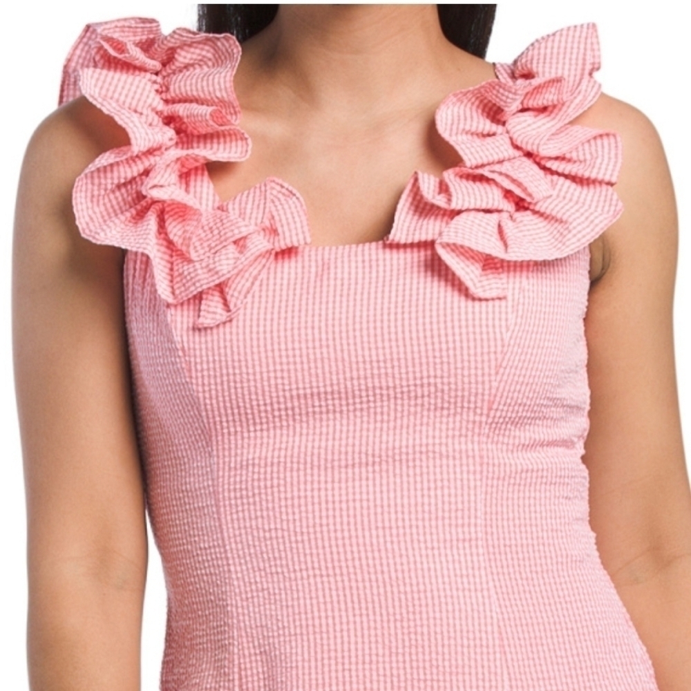 Julia Jordan Ruffle Shoulder Dress - Picture 2 of 13